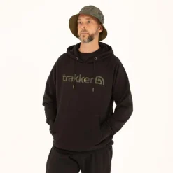 Sweat Homme Trakker Cr Logo Hoody Black Camo - Noir