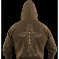 Sweat Homme Vass Carp Rising Hoodie - Kaki
