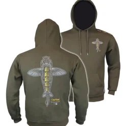 Sweat Homme Vass Carp Rising Hoodie - Kaki