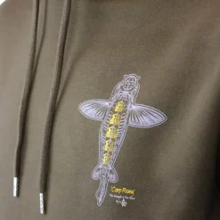 Sweat Homme Vass Carp Rising Hoodie - Kaki