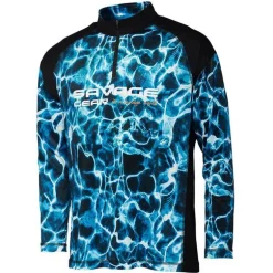 Tee Shirt Manche Longues Homme Savage Gear Marine Uv - Bleu