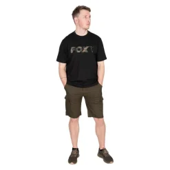 Fox T-Shirts, Polos & Chemises^Tee Shirt Manches Courtes Homme Black/Camo Logo T-Shirt - Noir