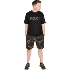 Fox T-Shirts, Polos & Chemises^Tee Shirt Manches Courtes Homme Black/Camo Logo T-Shirt - Noir
