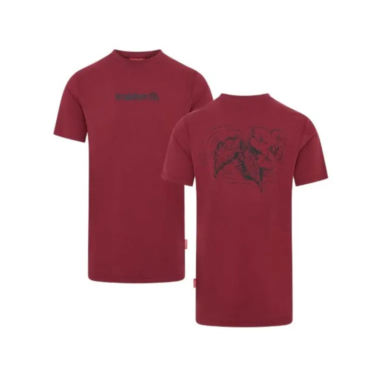 Tee Shirt Manches Courtes Homme Trakker Ripple T-Shirt - Bordeaux