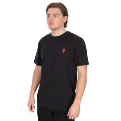 Tee Shirt Manches Courtes Homme Fox Orange Indicator T - Noir