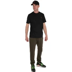Tee Shirt Manches Courtes Homme Fox Collection Lw Jogger Green & Black - Noir
