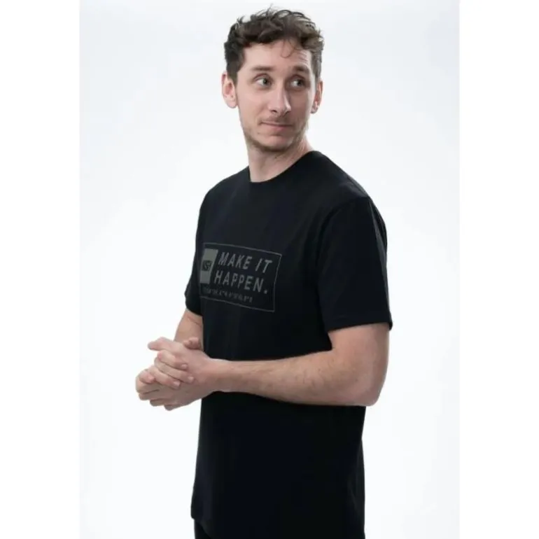 Tee Shirt Manches Courtes Homme Nash Make It Happen Coordinates - Noir