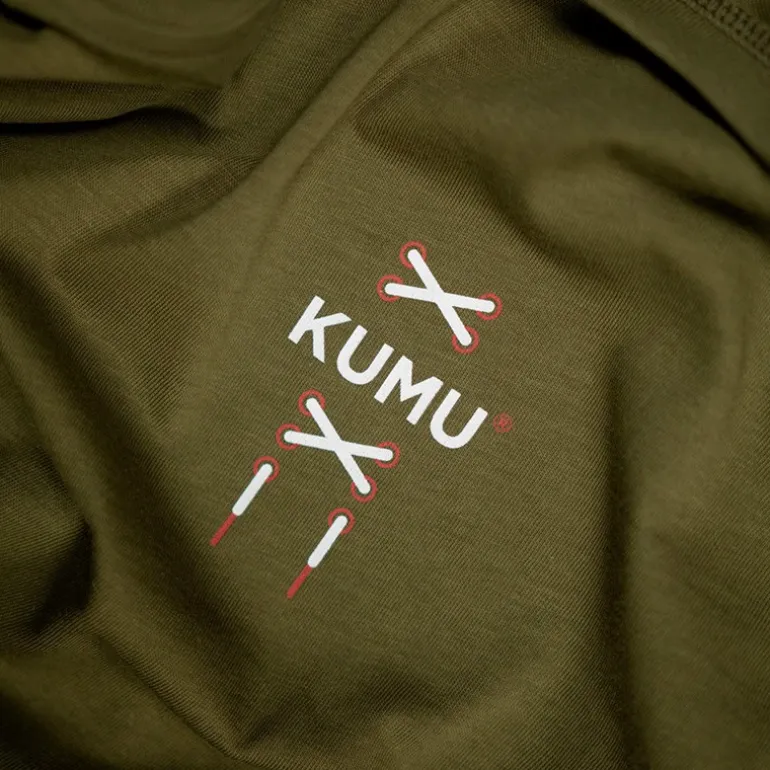 Tee Shirt Manches Courtes Homme Kumu Earn Your Stripes - Kaki