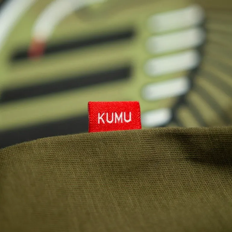 Tee Shirt Manches Courtes Homme Kumu Earn Your Stripes - Kaki