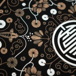 Tee Shirt Manches Courtes Homme Kumu Lotus - Noir