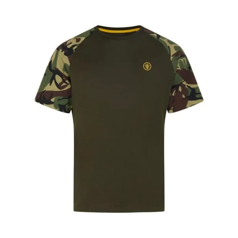 Tee Shirt Manches Courtes Homme Wychwood Carp T-Shirt Tactical - Kaki/Camo