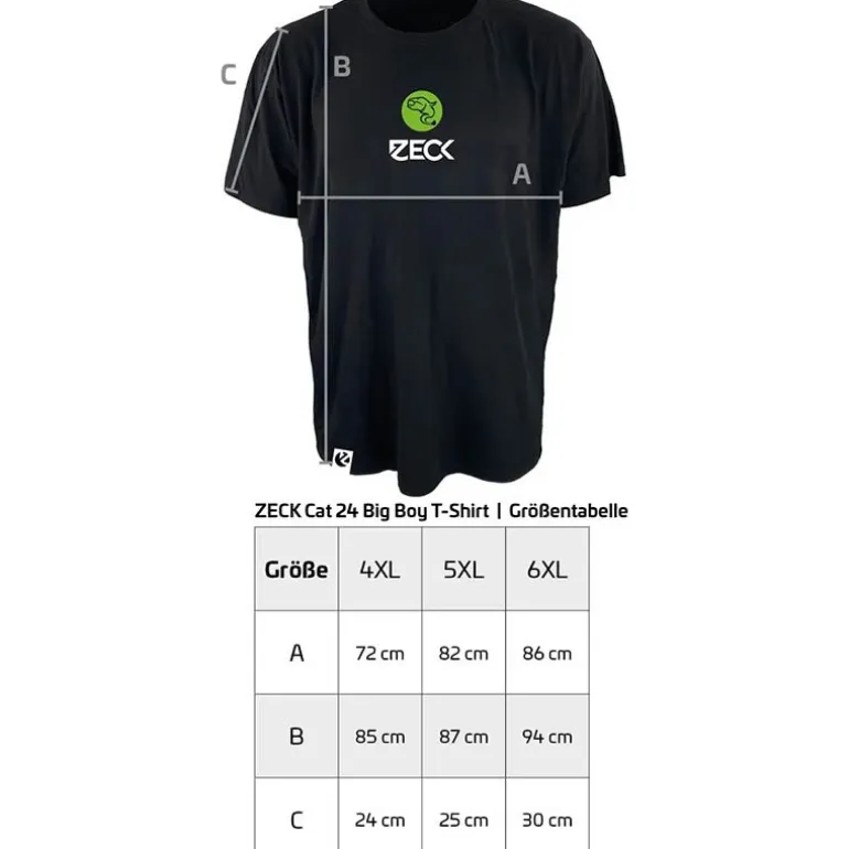Tee Shirt Manches Courtes Homme Zeck Zeck Catfish Big Boy T-Shirt - Noir
