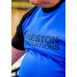 Tee Shirt Manches Courtes Homme Preston Innovations Lightweight Blue Raglan - Bleu