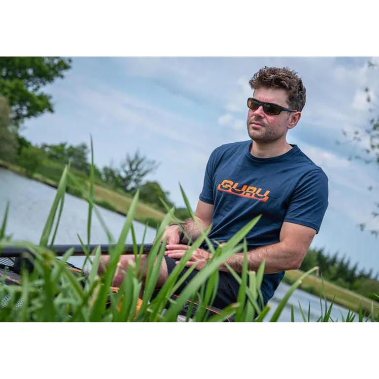 Tee Shirt Manches Courtes Homme Guru Intersect Tee - Marine