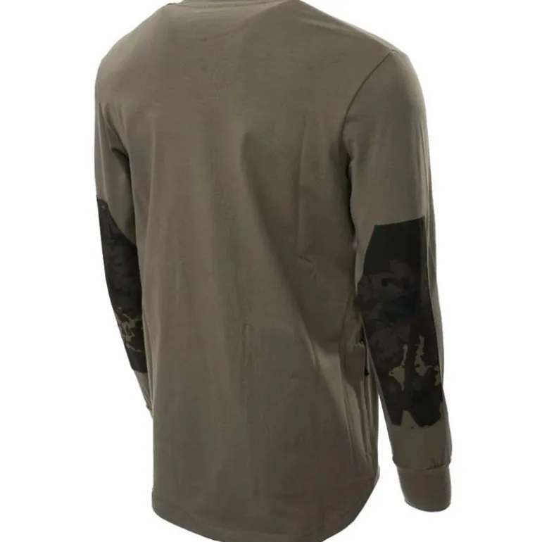 Tee Shirt Manches Courtes Homme Nash Zt Hd Long Sleeve - Kaki