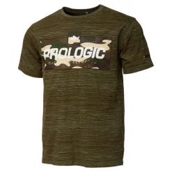 Tee Shirt Manches Courtes Homme Prologic Imprimé - Kaki