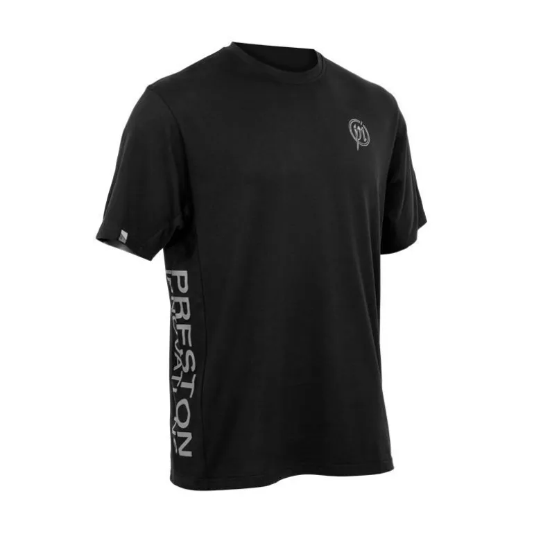 Tee Shirt Manches Courtes Homme Preston Innovations Core Collection T-Shirt - Noir