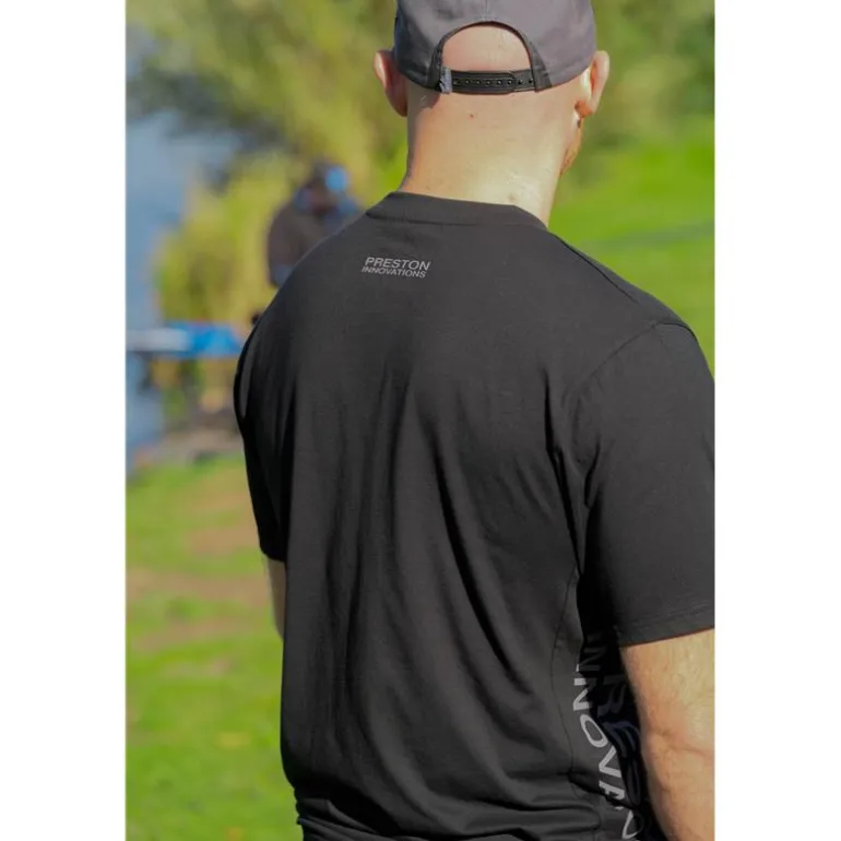 Tee Shirt Manches Courtes Homme Preston Innovations Core Collection T-Shirt - Noir