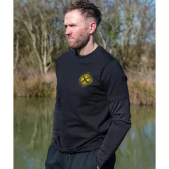 Fox Matrix T-Shirts, Polos & Chemises^Tee Shirt Manches Courtes Homme Large Fade T-Shirt Black/Lime - Noir