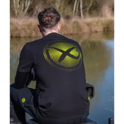 Fox Matrix T-Shirts, Polos & Chemises^Tee Shirt Manches Courtes Homme Large Fade T-Shirt Black/Lime - Noir