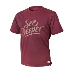 Tee Shirt Manches Courtes Homme Fortis See Deeper - Bordeaux