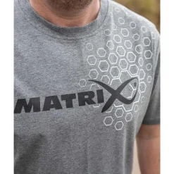 Tee Shirt Manches Courtes Homme Fox Matrix Grey Hex Print T-Shirt - Gris