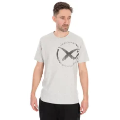 Tee Shirt Manches Courtes Homme Fox Matrix Large Mesh Logo T-Shirt - Gris