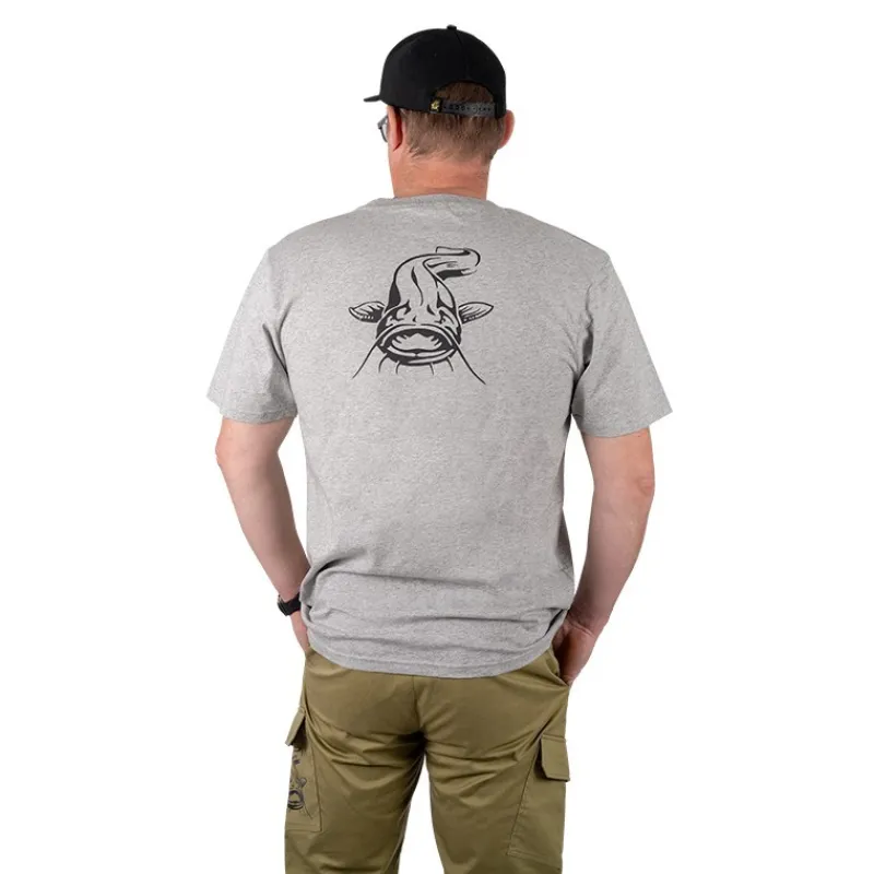 Black Cat T-Shirts, Polos & Chemises^Tee Shirt Manches Courtes Homme Grey Marl Tshirt - Gris