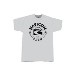 Tee Shirt Manches Courtes Homme Navicom Crew - Gris