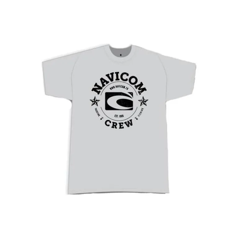 Tee Shirt Manches Courtes Homme Navicom Crew - Gris
