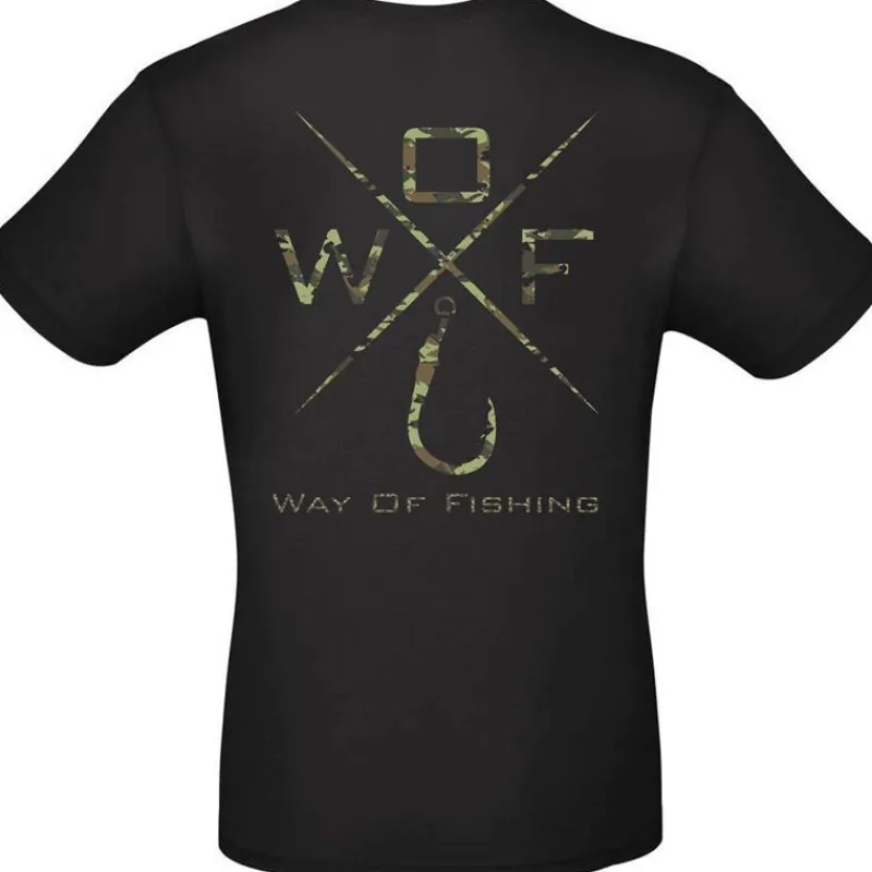 W.O.F. T-Shirts, Polos & Chemises^Tee Shirt Manches Courtes Homme Croix - Noir