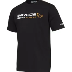 Tee Shirt Manches Courtes Homme Savage Gear Signature Logo - Noir