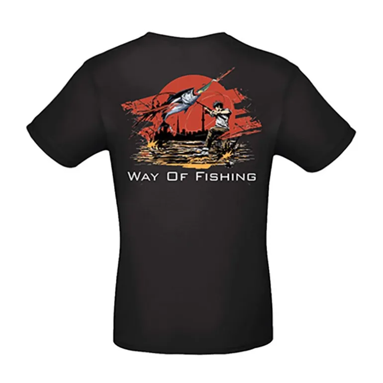 Tee Shirt Manches Courtes Homme W.O.F. Manga - Noir