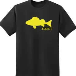 Tee Shirt Manches Courtes Homme Fishxplorer Addict Perche - Noir