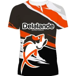 Delalande Anti-Uv^Tee Shirt Manches Courtes Homme - Orange