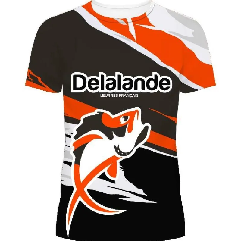 Delalande Anti-Uv^Tee Shirt Manches Courtes Homme - Orange