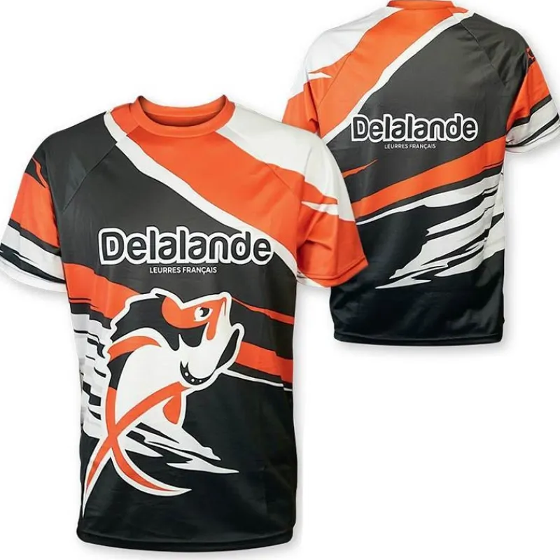 Delalande Anti-Uv^Tee Shirt Manches Courtes Homme - Orange