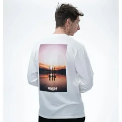 Nash T-Shirts, Polos & Chemises^Tee Shirt Manches Longues Homme Make It Happen Sunset Long Sleeve - Ecru