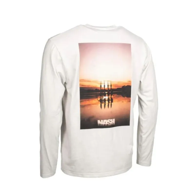Nash T-Shirts, Polos & Chemises^Tee Shirt Manches Longues Homme Make It Happen Sunset Long Sleeve - Ecru