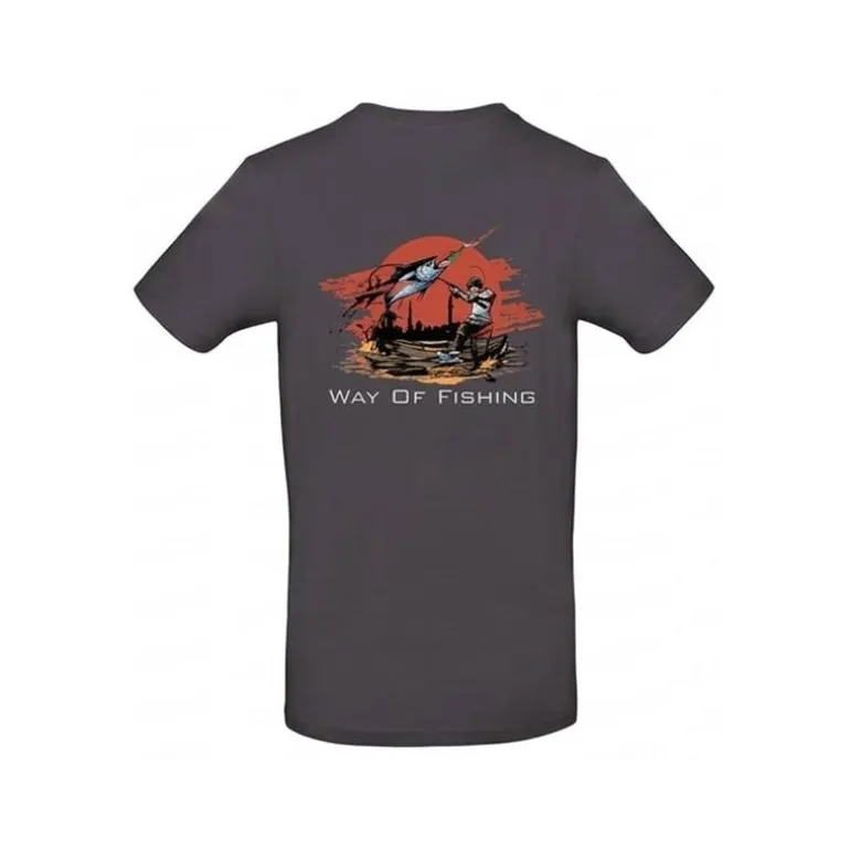 Tee Shirt Manches Longues Homme W.O.F. Manga - Anthracite