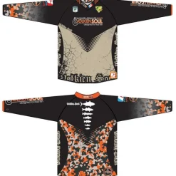 Tee Shirt Manches Longues Homme Volkien - Camo Orange