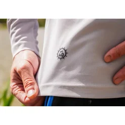 Preston Innovations Anti-Uv^Tee Shirt Manches Longues Homme Performance Sun Shirt Upf-40 - Gris