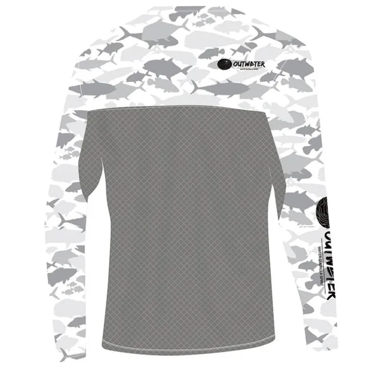 Tee Shirt Manches Longues Homme Outwater Spreks Fish Camo