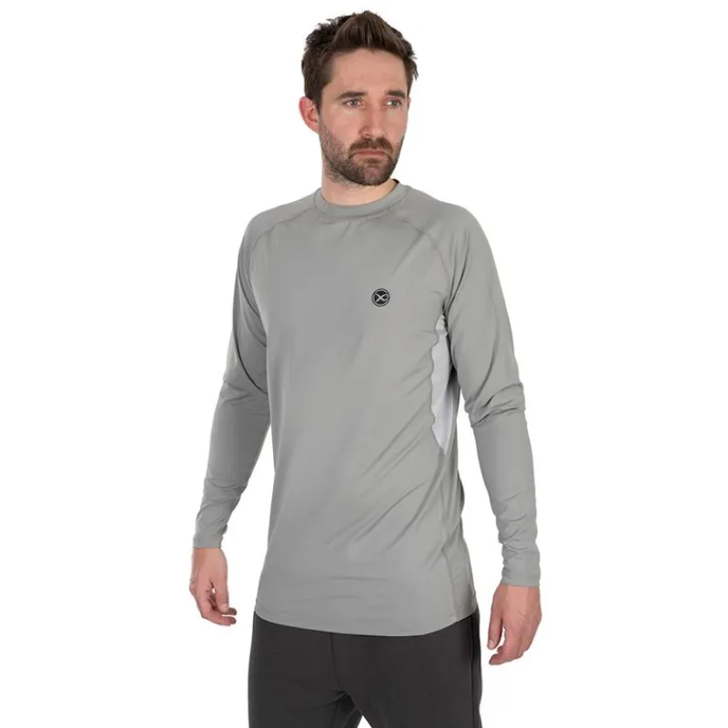 Fox Matrix Anti-Uv|T-Shirts, Polos & Chemises^Tee Shirt Manches Longues Homme Uv Protective Long Sleeve T-Shirt - Gris