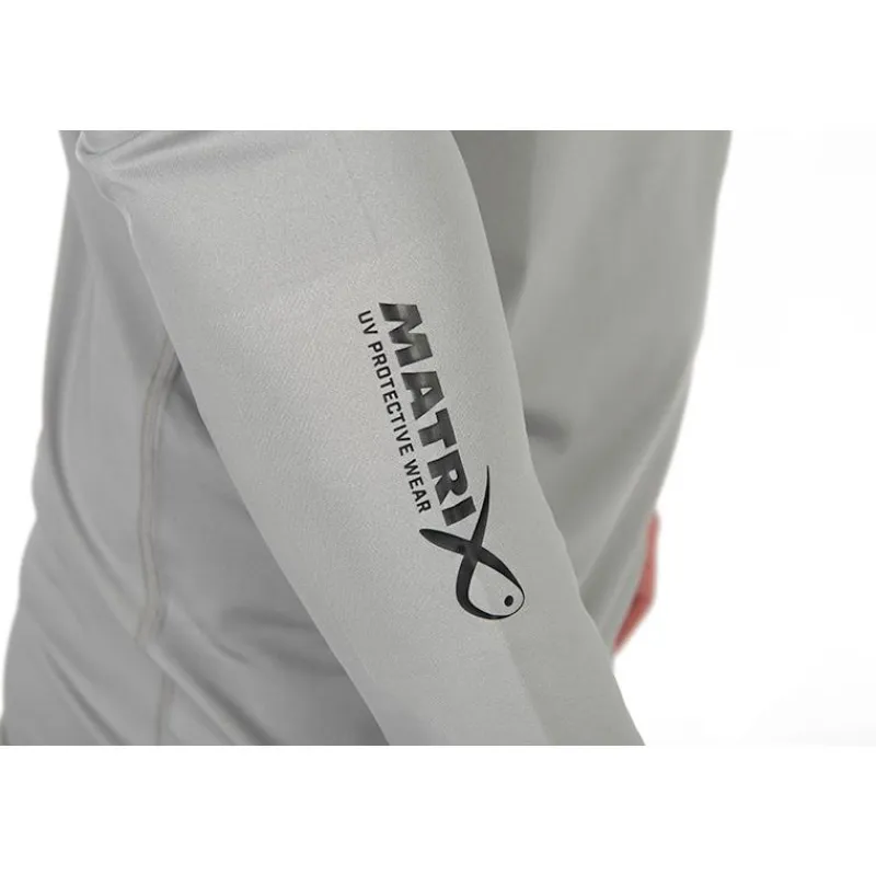 Fox Matrix Anti-Uv|T-Shirts, Polos & Chemises^Tee Shirt Manches Longues Homme Uv Protective Long Sleeve T-Shirt - Gris