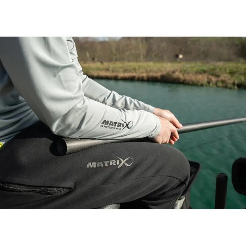 Fox Matrix Anti-Uv|T-Shirts, Polos & Chemises^Tee Shirt Manches Longues Homme Uv Protective Long Sleeve T-Shirt - Gris
