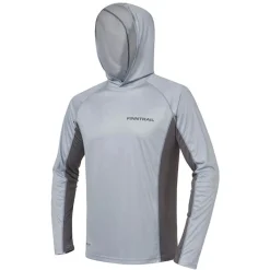 Finntrail Anti-Uv^Tee Shirt Manches Longues Homme Anti Uv Wave Big Logo - Gris