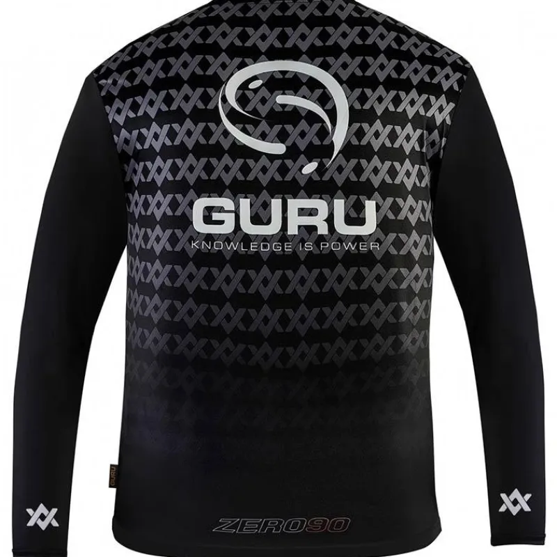 Guru Anti-Uv^Tee Shirt Manches Longues Homme Aventus Sun Core Shirt Upf 50+ - Noir