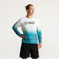 Tee Shirt Manches Longues Homme Adventer & Fishing Bozed Anti Uv - Bleu