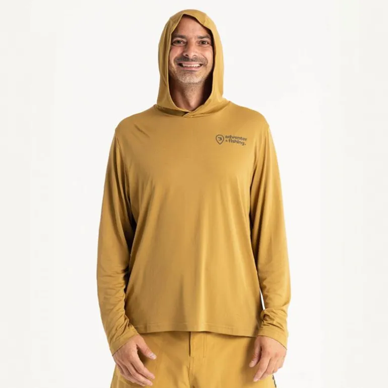 Tee Shirt Manches Longues Homme Adventer & Fishing Golon Anti Uv - Jaune